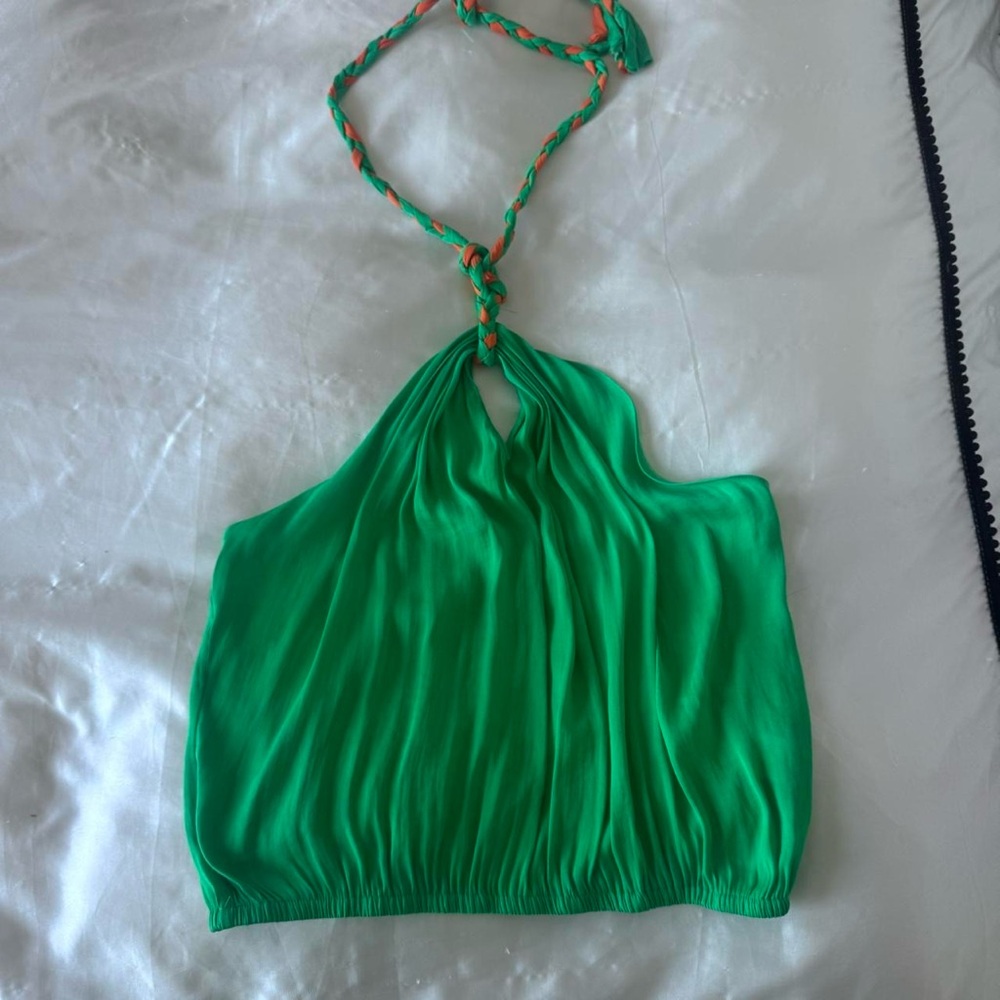 Green Halter Top